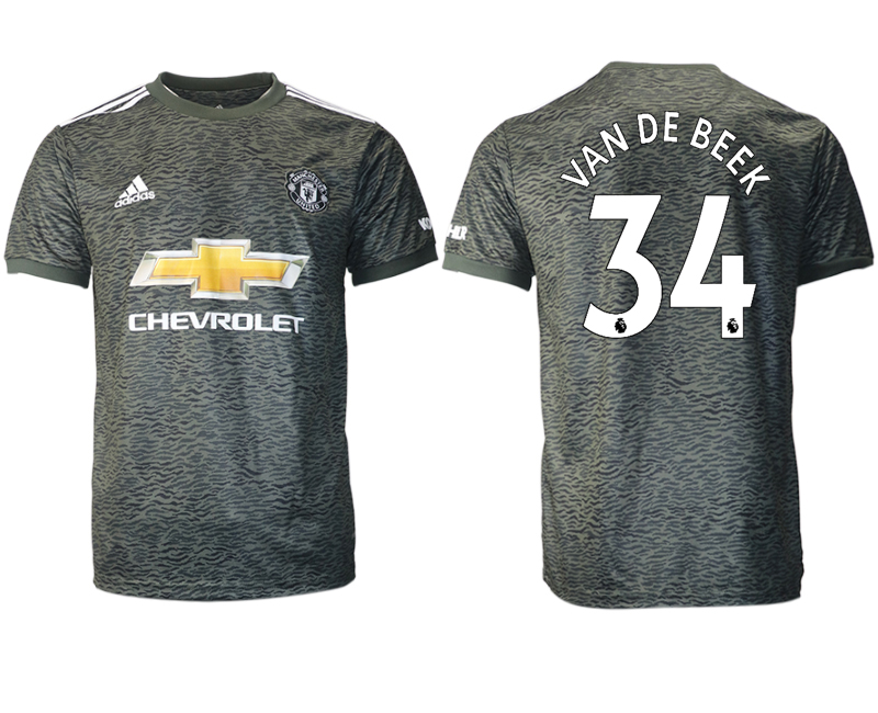 Men 2020-2021 club Manchester United away aaa version #34 black Soccer Jerseys->manchester city jersey->Soccer Club Jersey